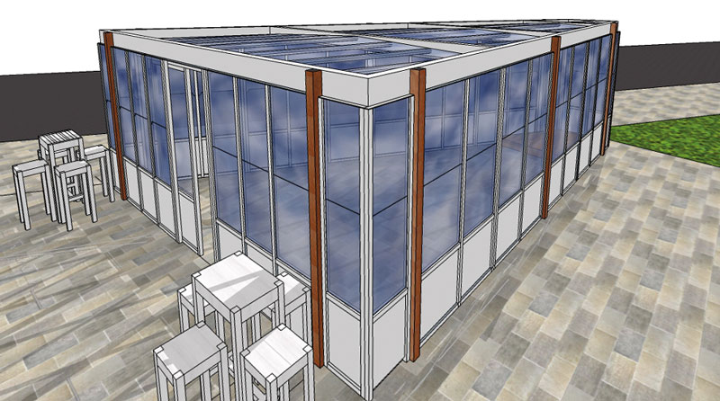 progetto dehor bar place-x